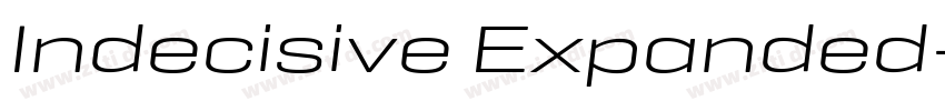 Indecisive Expanded字体转换 Indecisive Expanded字体转换